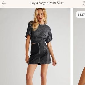 Layla Vegan Mini Skirt